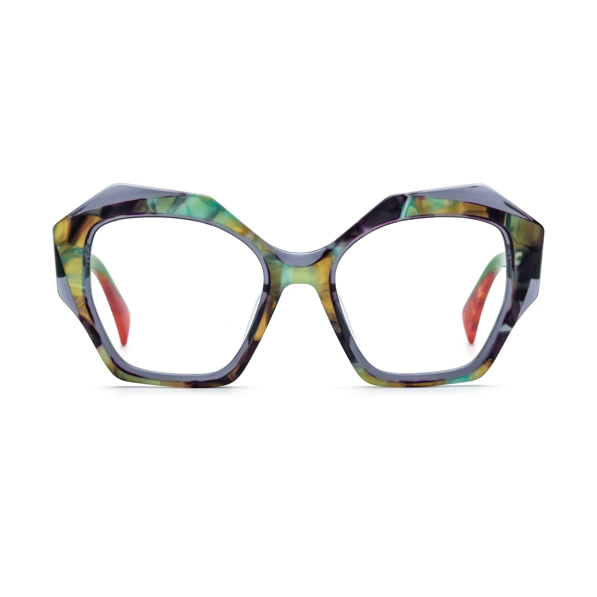 VoyueLens™ Forest Marble Eyeglasses – Front View – SKU VL19359-C1
